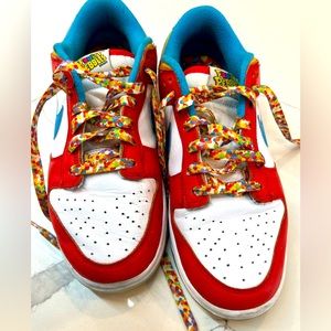 Nike Dunk Low QS LeBron James Fruity Pebbles. Size M7.5/ W 9